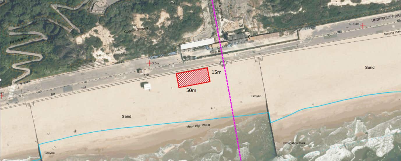 Image 2.0) Beach Gym Site, Bournemouth, Undercliff drive